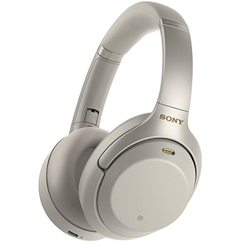 Sony WH-1000XM3 Wireless Noise Cancelling Bluetooth Headphones - Platinum Silver | Hi-Res Audio, Built-in Mic, 30hr Battery | Perfect for Travel, Work & Commuting (Japan Import)
