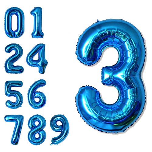 Blue 3 Number