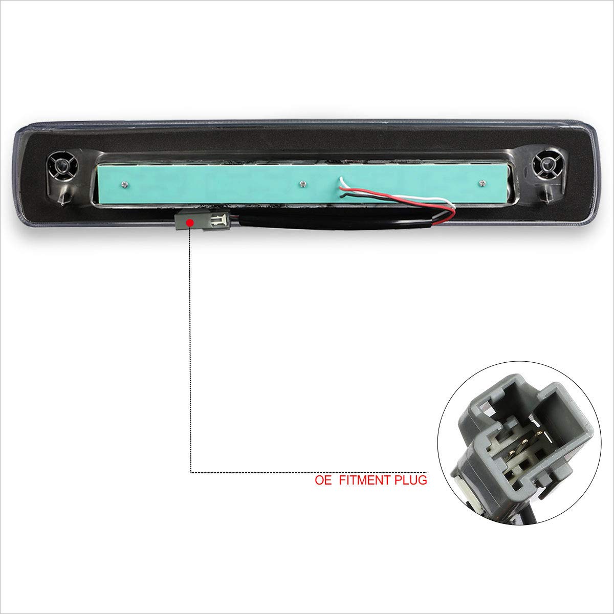 Chevy Colorado GMC Canyon 2015-2018 LED Third Brake Light Bar - Smoked Tail Light Replacement for Improved Visibility & Style | Perfect for Off-Roading, Night Driving & Custom Truck Upgrades