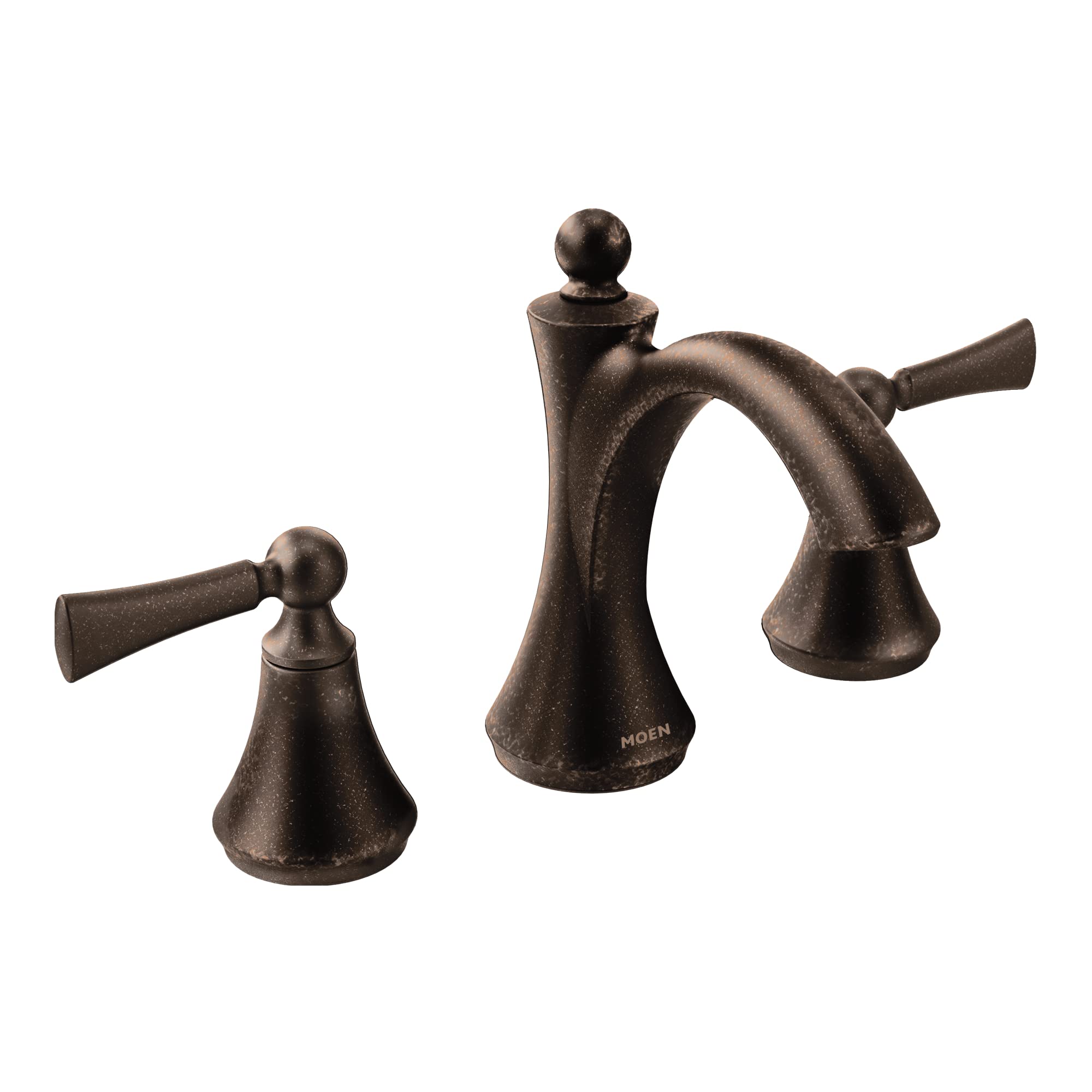 Moen T4520ORB Wynford Two-Handle Widespread High-Arc Bathroom Faucet in Oil-Rubbed Bronze - No Valve Included | Perfect for Modern Bathroom Vanities and Sink Upgrades