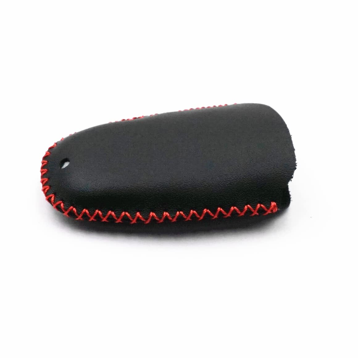 Genuine Leather Smart 5-Button Key Fob Case Cover with Chain for Chevrolet Camaro Cruze Equinox Malibu Limited Sonic Spark Traverse - Black | Premium Car Key Protection for Daily Use & Travel