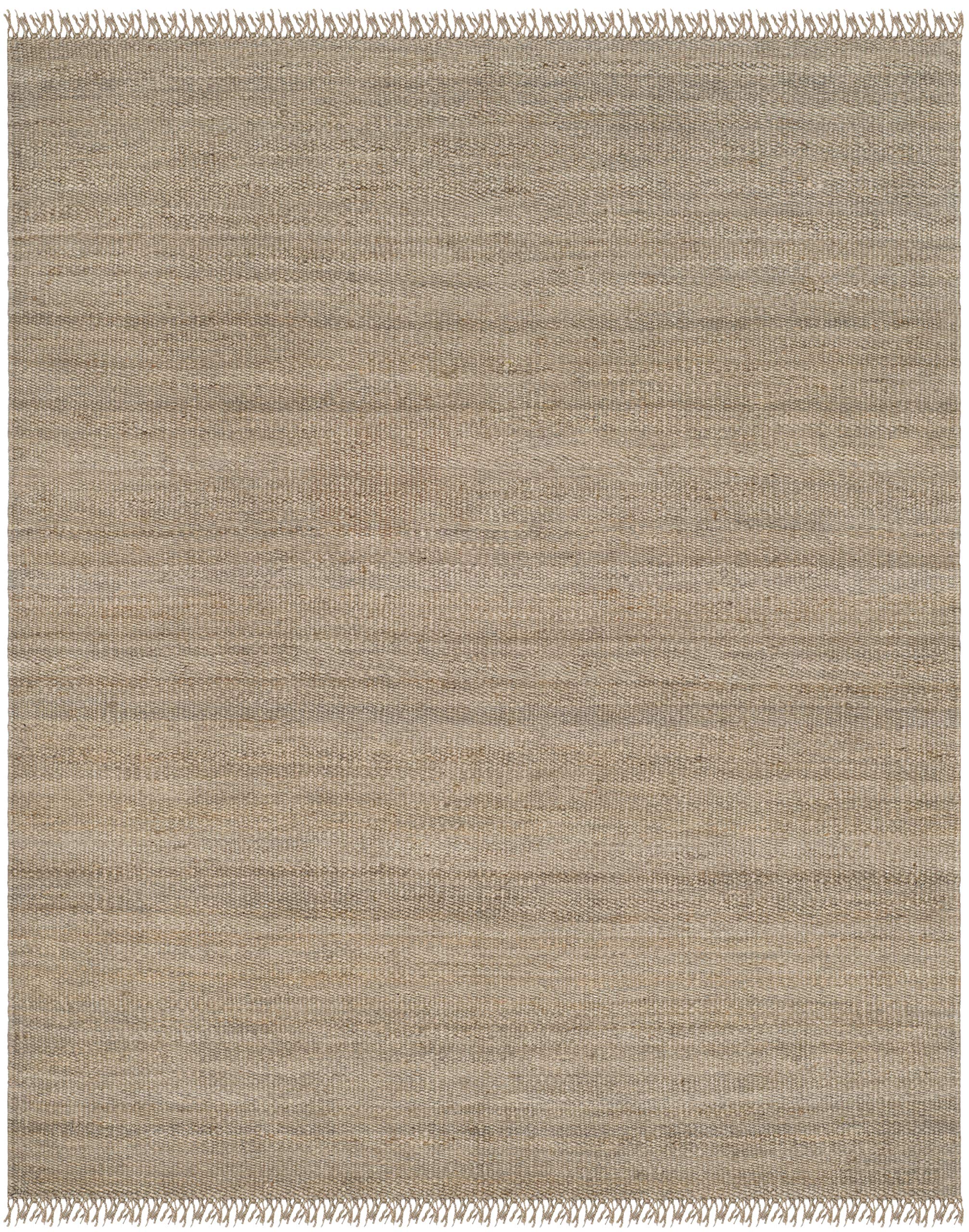SAFAVIEH Handmade Boho Jute Area Rug 9' x 12' - Natural Fiber Woven with Fringe, Grey (NF368C) | Perfect for High Traffic Living Room, Bedroom & Boho Chic Home Decor