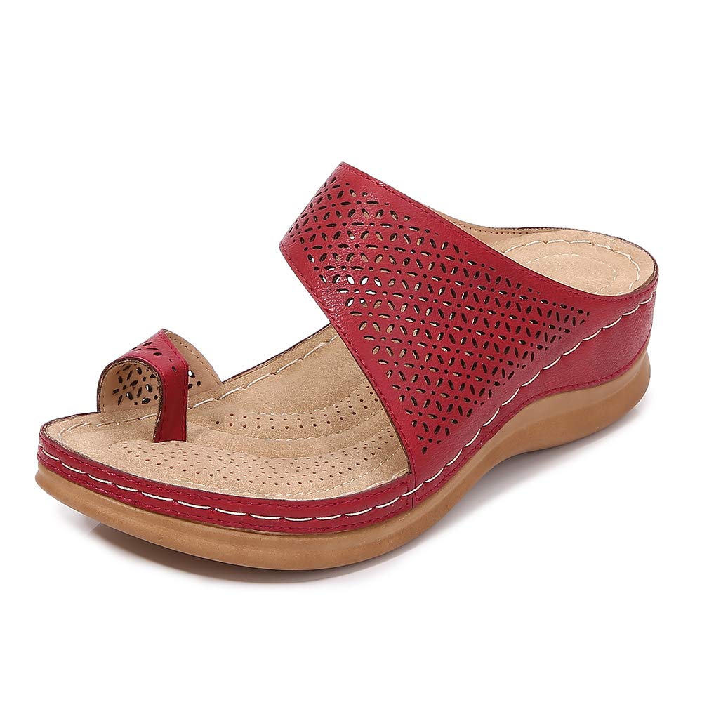 Women's Comfortable Orthopedic Sandals - Summer Flip Flops with Casual Walking Wedges for Beach, Travel & Everyday Wear