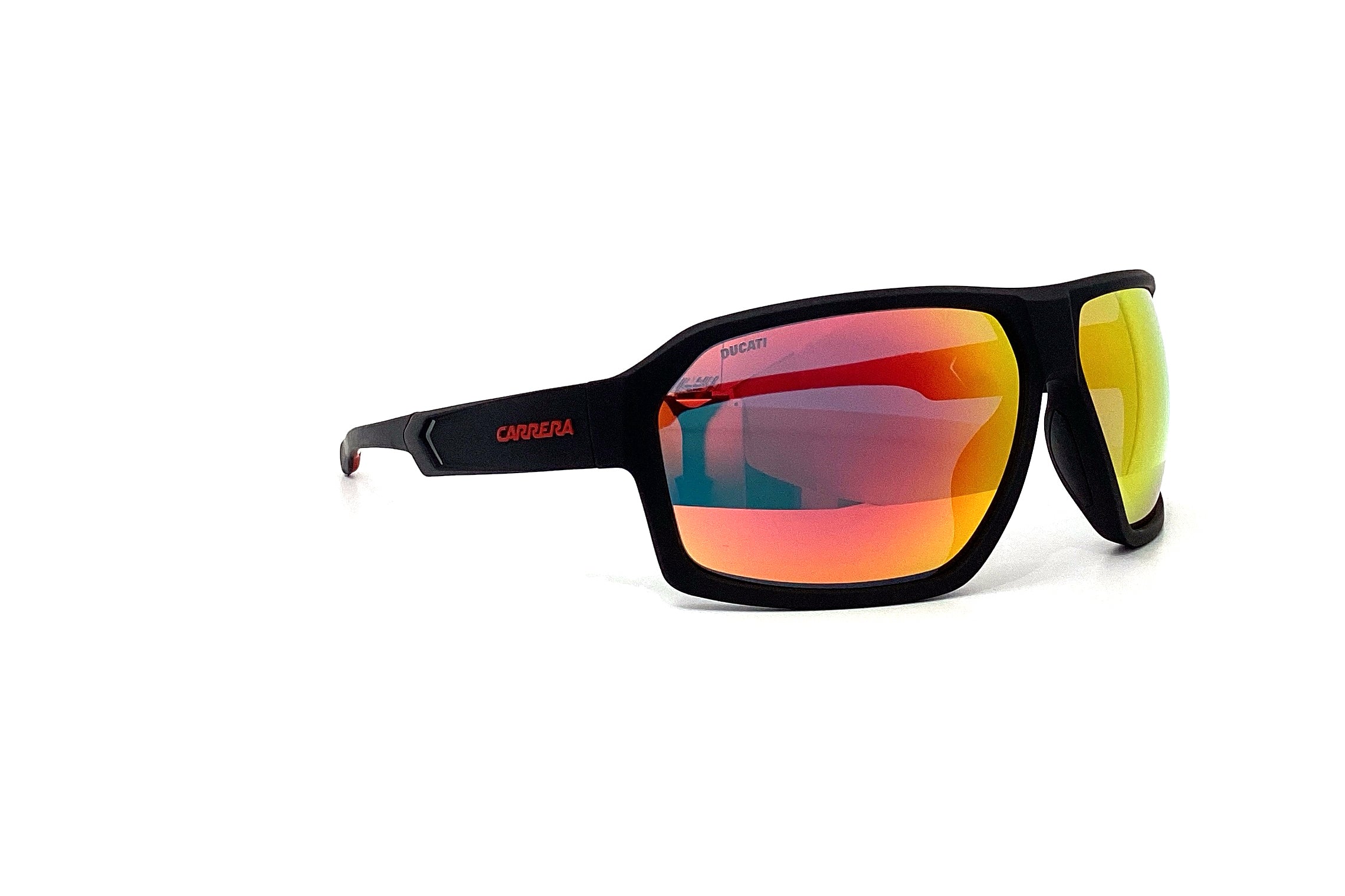 Carrera 020/S Sunglasses - Black Red Aviator Style for Men & Women - Perfect for Driving, Outdoor Sports & Fashion Accessories