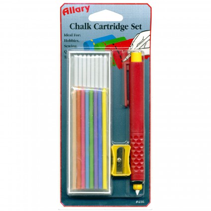 ALLARY Chalk Cartridge Set - 12 Vibrant Colors for Sidewalk, Blackboard & Art Projects - Perfect for Kids, Teachers & Outdoor Activities