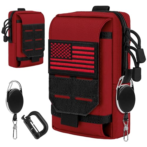 Red + Retractable Reel Clip