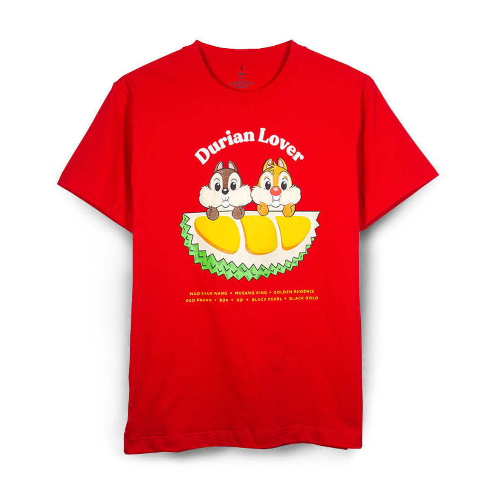 Goldwood Mickey Love SG Chip N Dale Durian Lover T-Shirt for Kids - Cute Disney Cartoon Graphic Tee for Boys & Girls - Perfect for School, Playdates & Family Outings