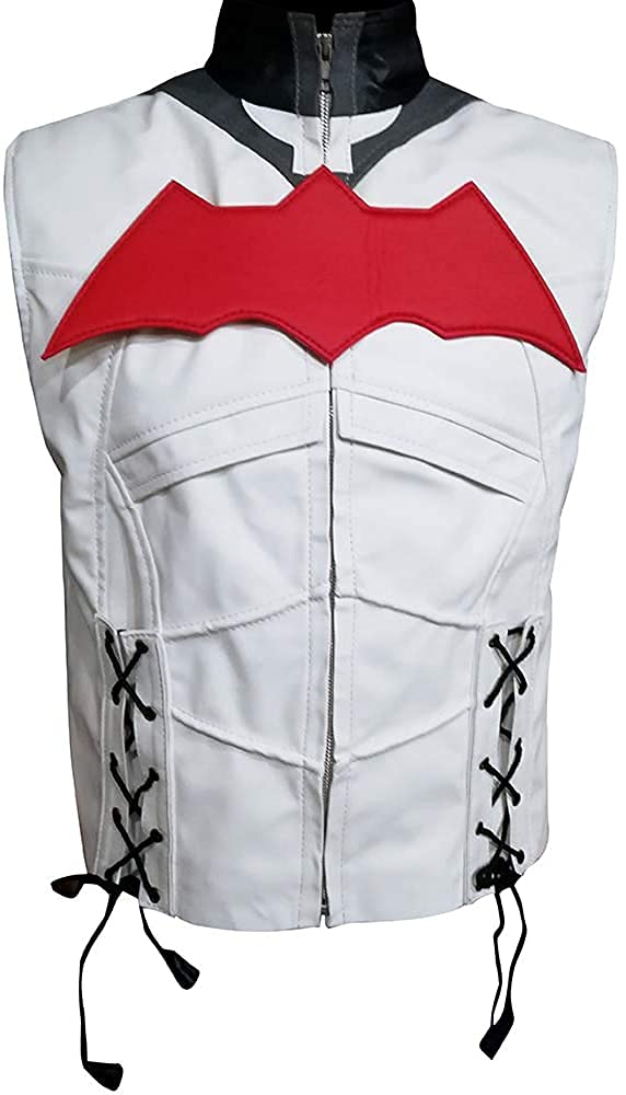 Arkham Knight Black Hooded Men's Vest & Jacket 2-in-1 - Lightweight Casual Jacket for Men | Perfect for Cosplay, Gaming Conventions & Everyday Streetwear