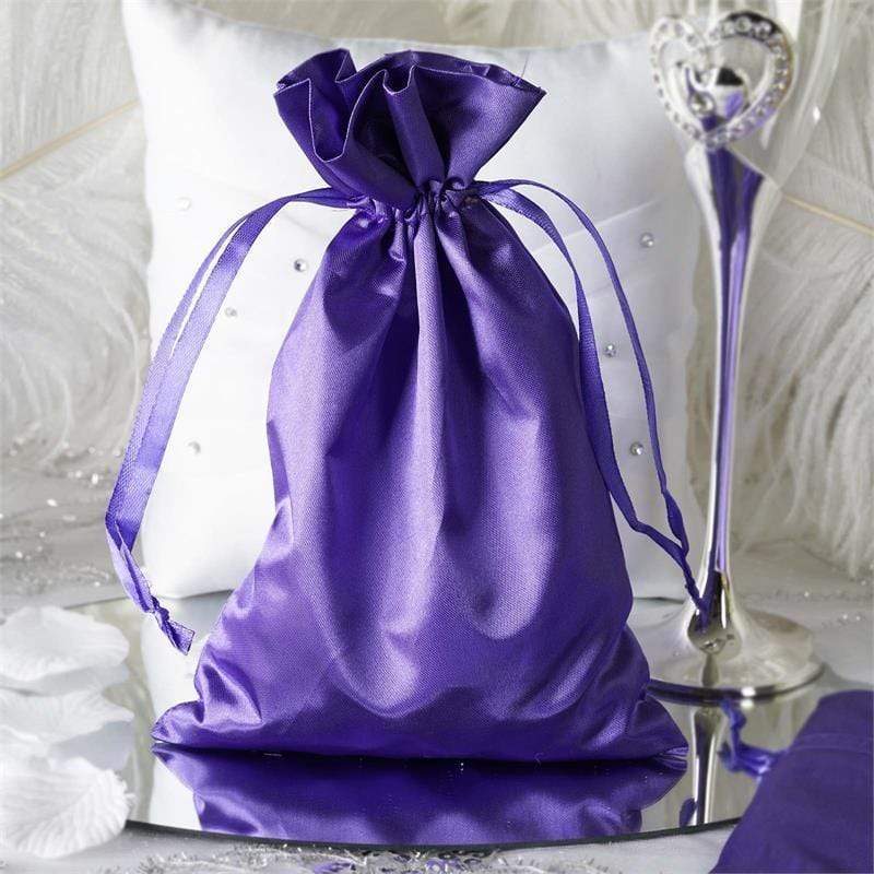12-Piece 6x9 Inch Satin Drawstring Bags - Elegant Gift Packaging for Jewelry, Candles & Party Favors - Perfect for Weddings, Baby Showers & Special Events