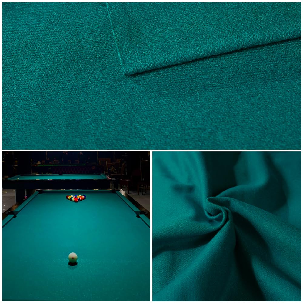 Premium Green Wool Billiard Cloth - Professional Pool Table Felt for 6, 7, 8 & 9 Foot Tables - Perfect for Home Game Rooms, Bars & Tournament Play