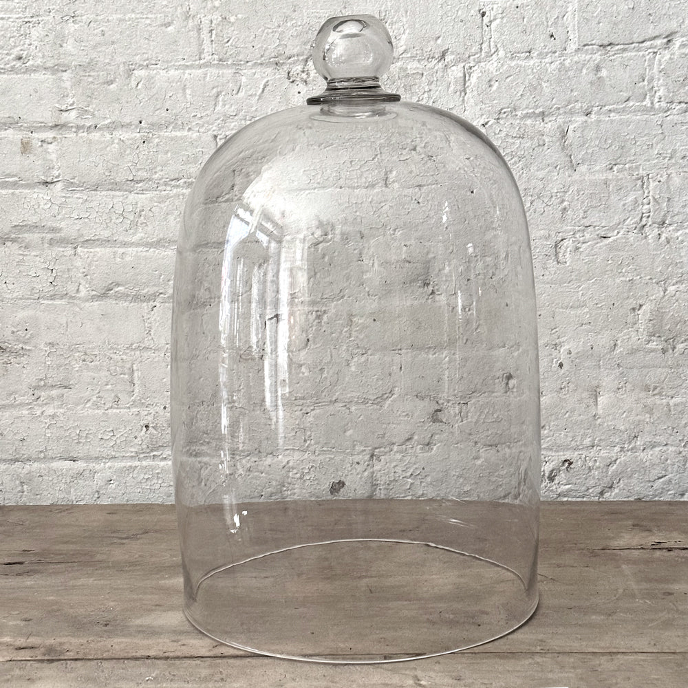 19th Century Victorian French Glass Cloche No.3 - Antique Display Dome for Collectibles, Home Decor & Wedding Centerpieces | Perfect for Showcasing Jewelry, Flowers & Vintage Items