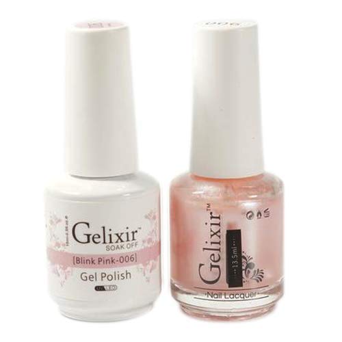 Gelixir Pure Gel Nail Polish 006 Blink Pink for Salon & Home Manicure