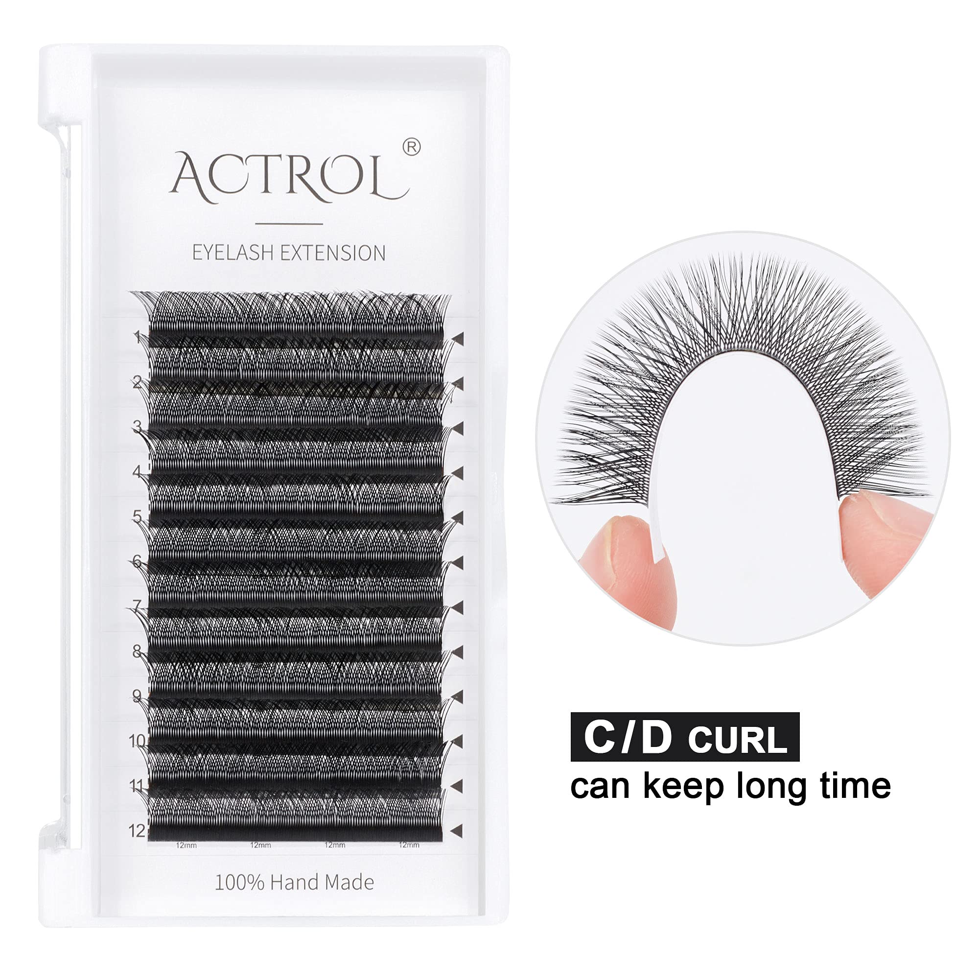 4D Y Shaped Premade Soft Eyelash Extensions - Black C Curl 0.05mm 11mm Volume Lashes for Easy Fan Creation | Perfect for Professional Lash Artists & DIY Beauty Enthusiasts
