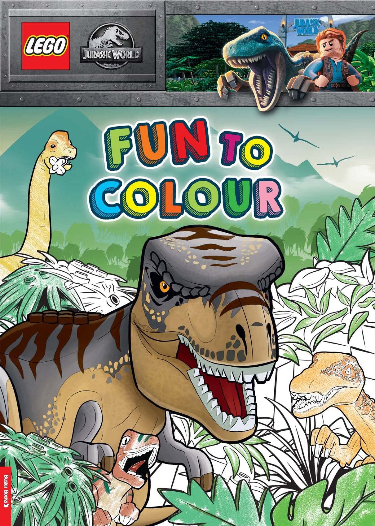 LEGO® Jurassic World™ Coloring Book - Fun Dinosaur Activity Book for Kids, Creative Art & Relaxation | Perfect for Travel, Birthday Gifts & Family Bonding Time
