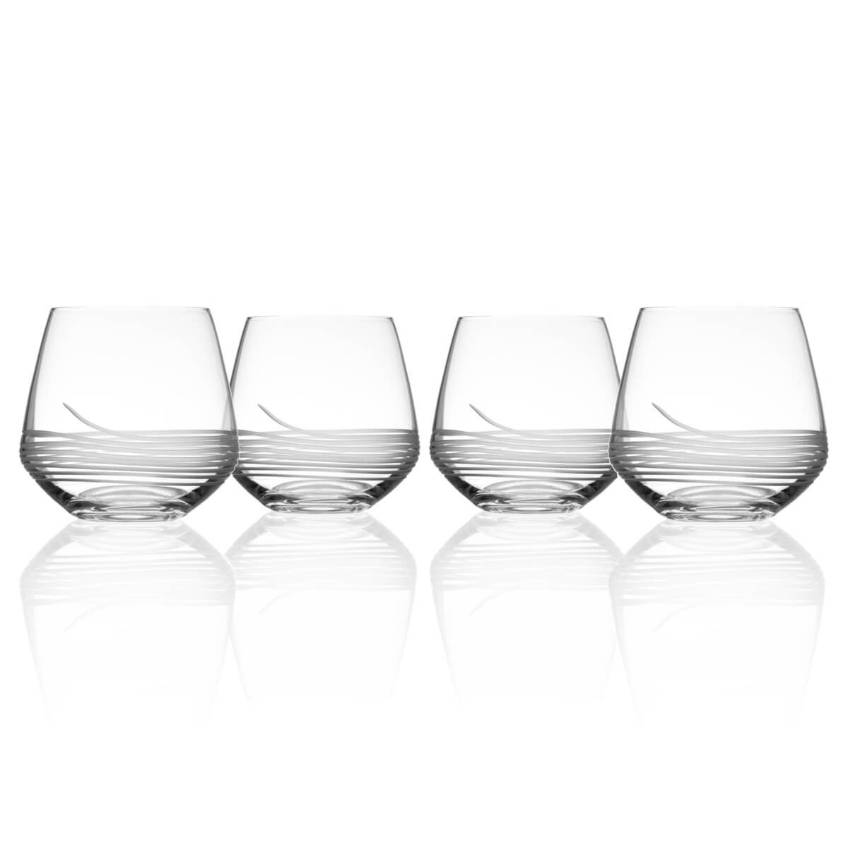 Mid Century Modern 13oz Double Old Fashioned Glasses - Set of 12 Vintage Cocktail Glasses for Whiskey, Bourbon & Scotch - Perfect for Home Bar, Dinner Parties & Gifts