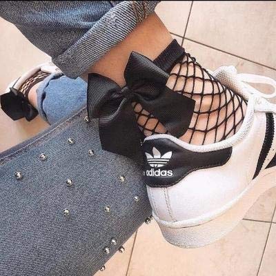 Women's Fishnet Ankle Socks - Hollow Out Mesh Tights for Summer Fashion, Black