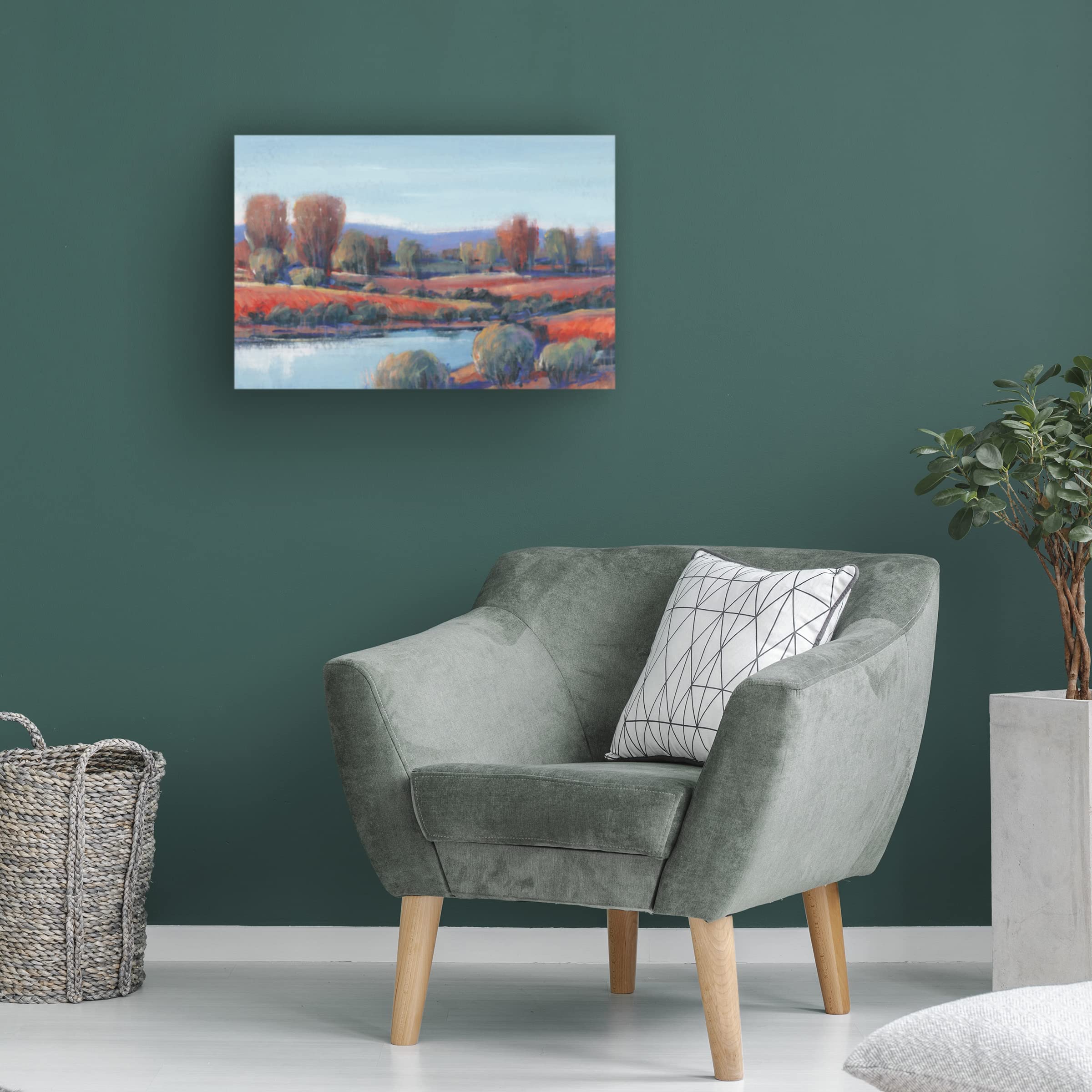 Tim O'Toole 'Hidden Creek I' Canvas Wall Art - Premium Landscape Painting for Home & Office Decor - Perfect for Living Room, Bedroom, or Office Spaces