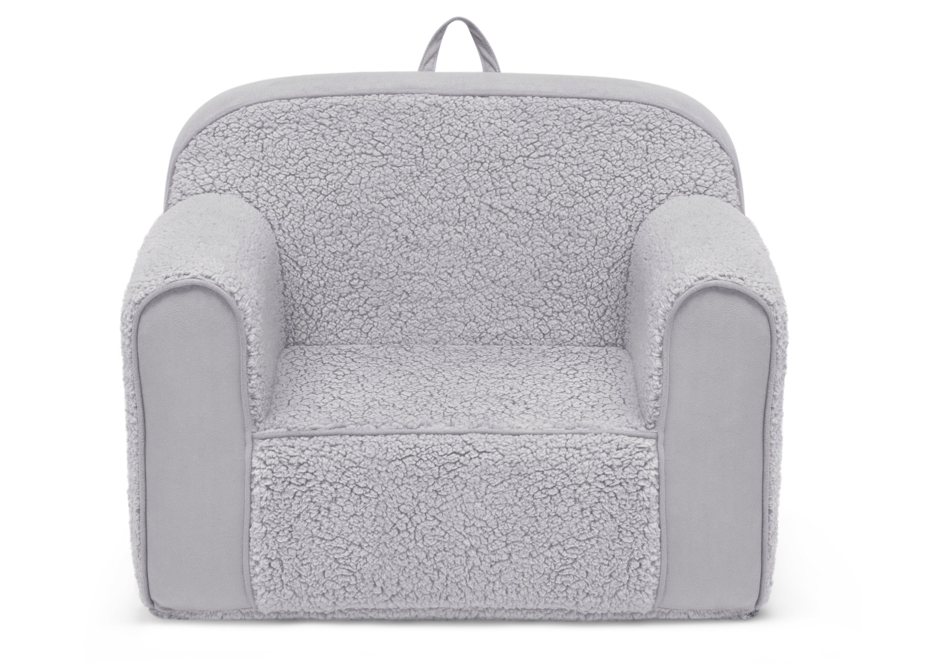 Cozy Sherpa & Suede Kids Chair - Soft Plush Children's Armchair for Reading, Gaming, and Relaxing in Bedroom or Playroom