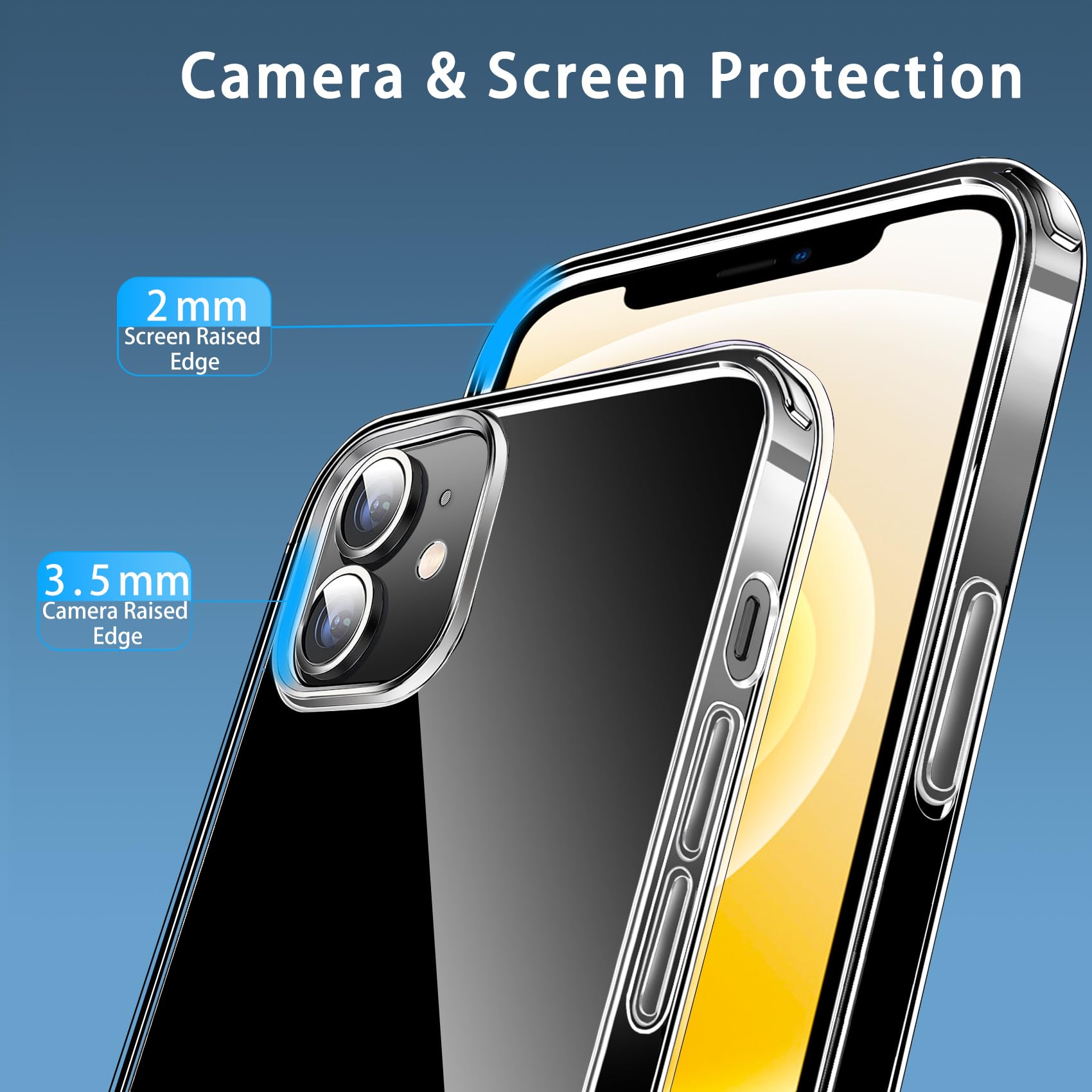 Magnetic Phone Case for iPhone 12/12 Pro - Slim Clear Protective Cover with MagSafe Wireless Charging | Anti-Scratch Shockproof Transparent Design | Perfect for Everyday Use, Travel & Wireless Charging