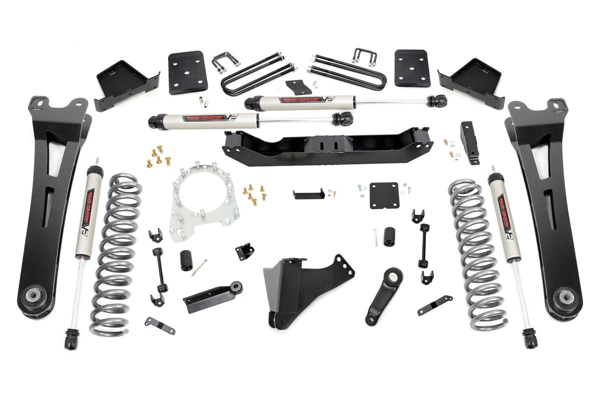 6 Inch Lift Kit for Ford F-250/F-350 Super Duty (2017-2022) - Heavy Duty Suspension System with V2 Shocks & No Overload | Off-Road & Truck Performance Upgrade