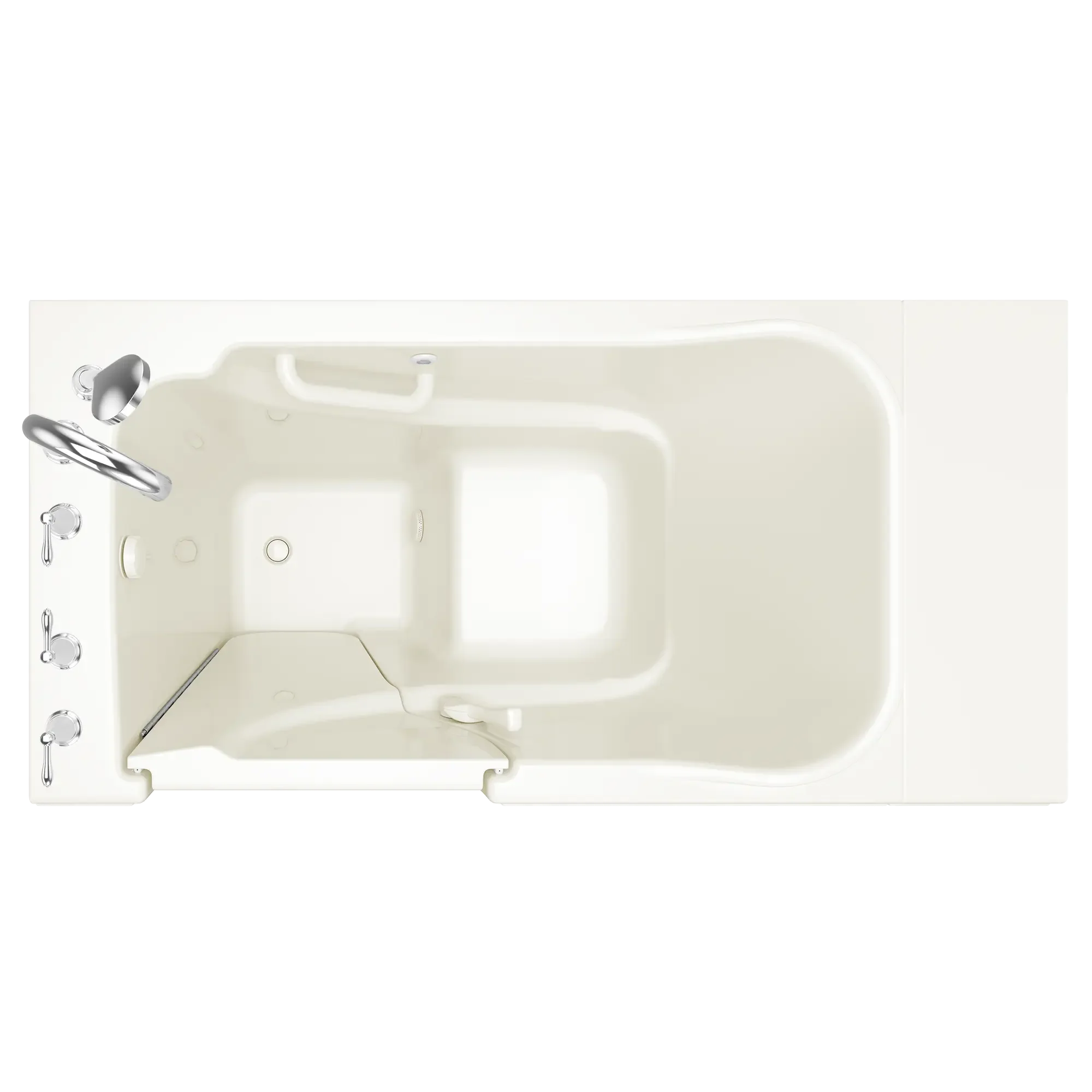 Gelcoat Value Series 30x52 Inch Soaking Walk-In Bathtub with Left Hand Door & Drain - Perfect for Elderly & Accessible Bathrooms
