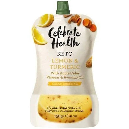Organic Lemon Turmeric Keto Dressing - Sugar-Free, Low Carb Salad Dressing for Weight Loss & Gut Health | Perfect for Keto Diet, Meal Prep & Healthy Lifestyle