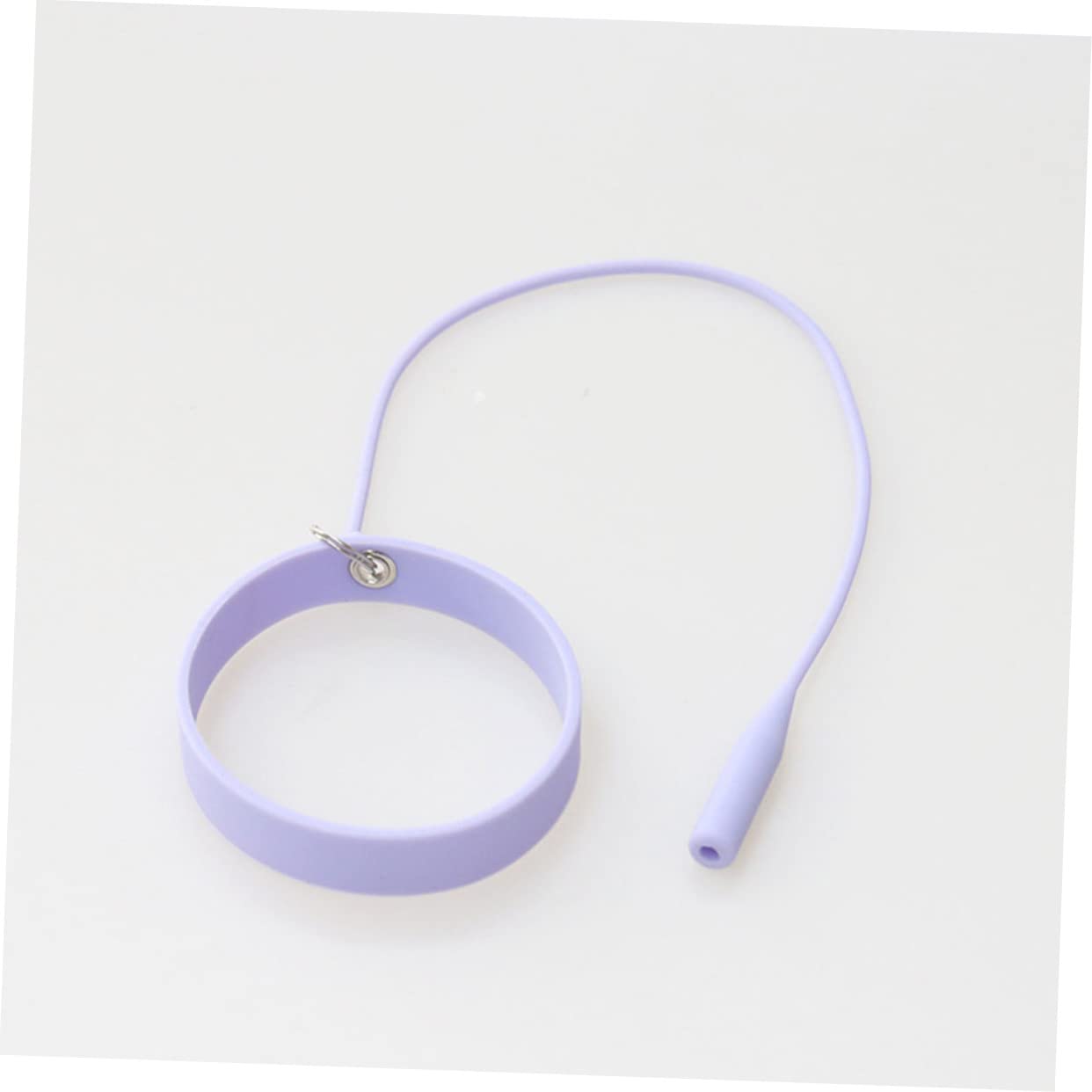 Minkissy 2pcs Professional Eyelash Extension Tweezers - Silicone Bracelet Lift Lash Tech Tools, Ergonomic Lash Tank Kit for Perfect Extensions (Purple) | Ideal for Salon Professionals & DIY Lash Artists at Home