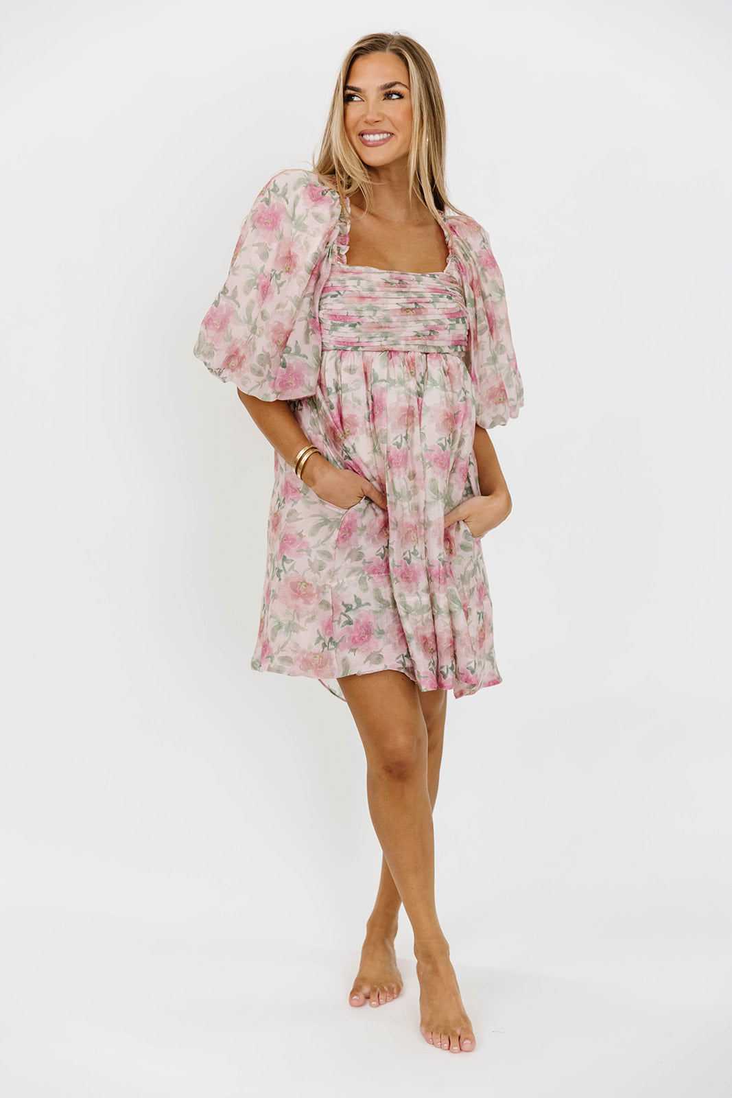 Emma Babydoll Mini Dress in Pink - Flirty & Feminine Party Dress for Women | Perfect for Date Night, Club Outfits & Summer Vacations