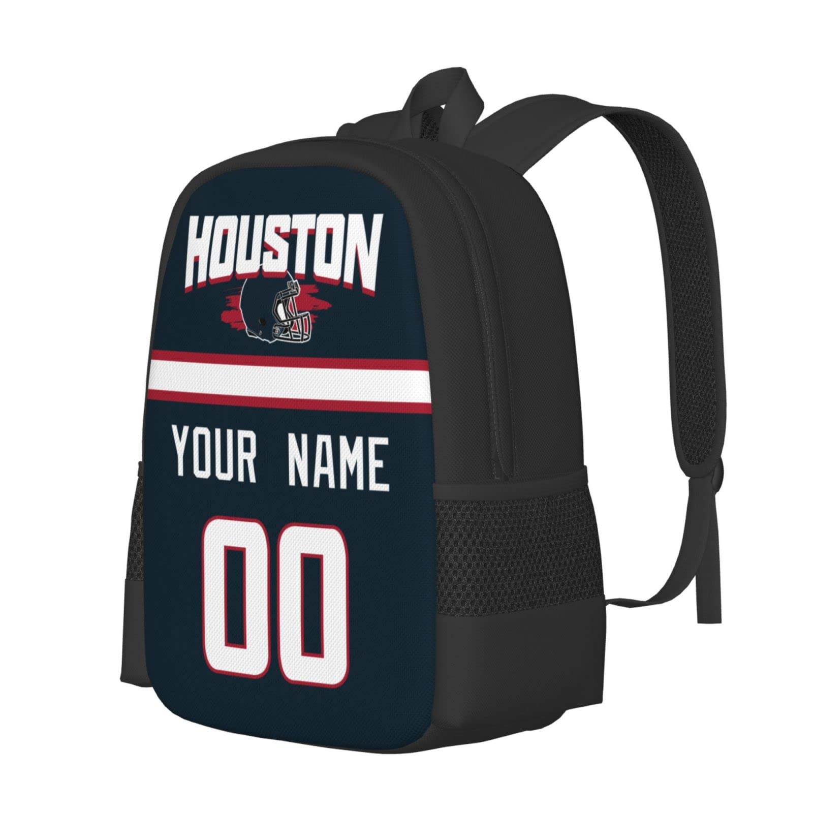 Custom ANTKING Houston Backpack with Personalized Name & Number - Stylish Unisex Gift for Men & Women - Perfect for Travel, Work, School & Outdoor Adventures