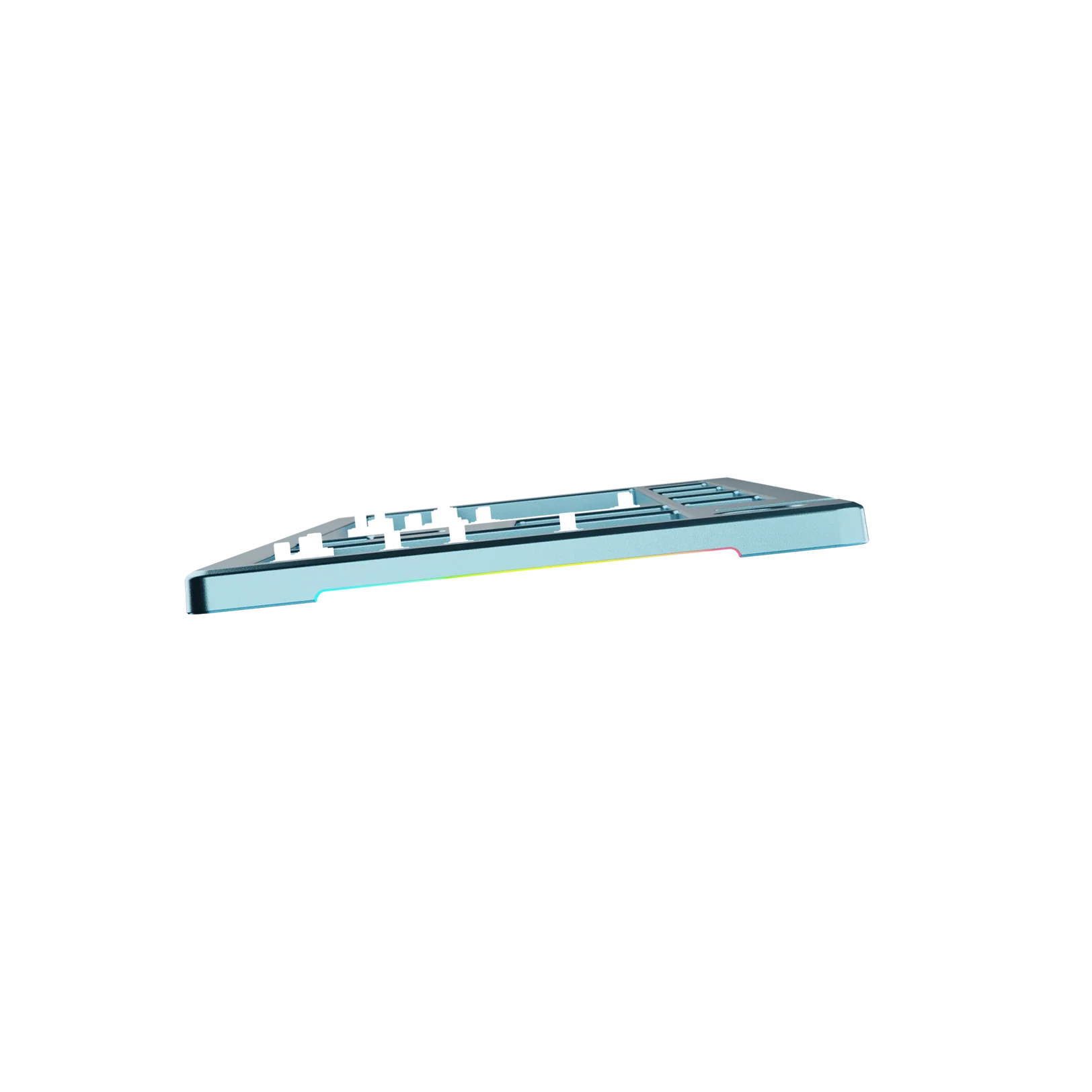 GMMK 3 Mechanical Keyboard Top Case - Premium Metal Frame in Arctic Blue (100% Layout) for Gaming, Typing & Office Work