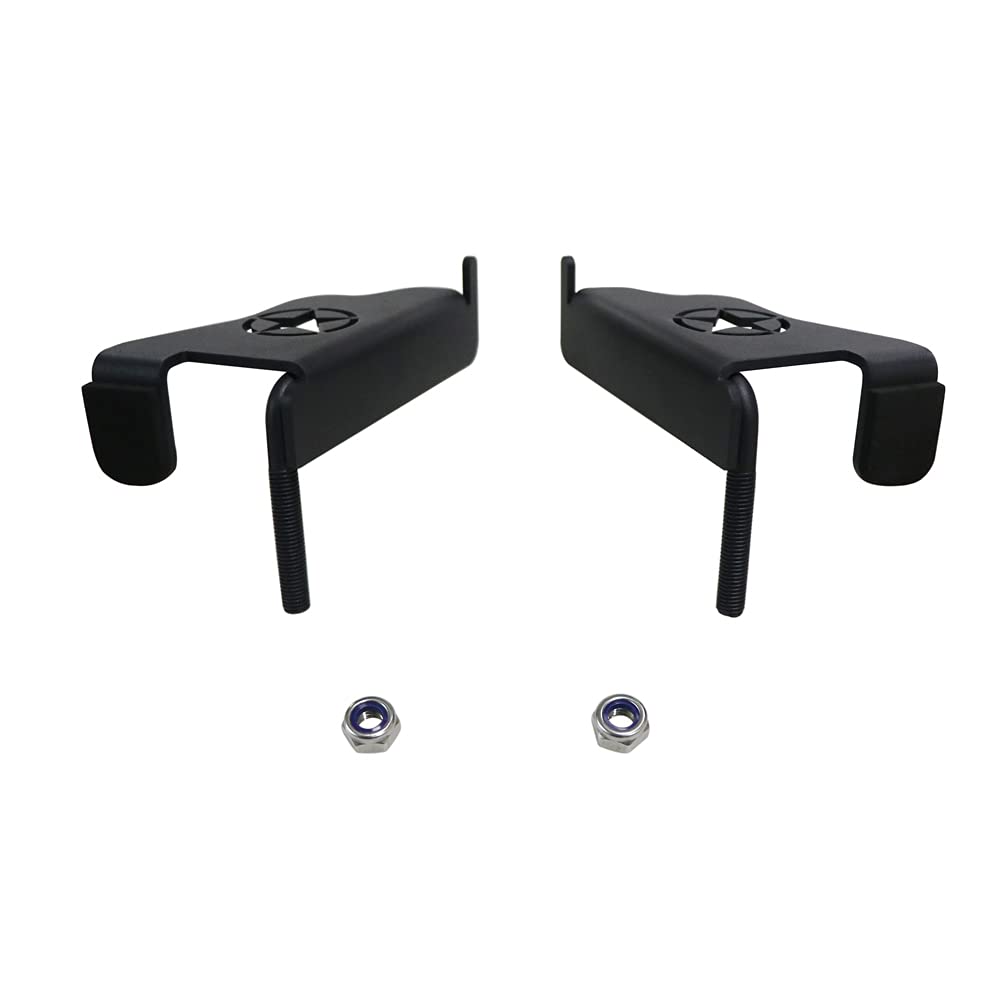 Bestaoo Heavy Duty Steel Front Door Foot Pegs for 2007-2017 Jeep Wrangler JK JKU - Off-Road Accessories (1 Pair) - Perfect for Adventure & Outdoor Driving