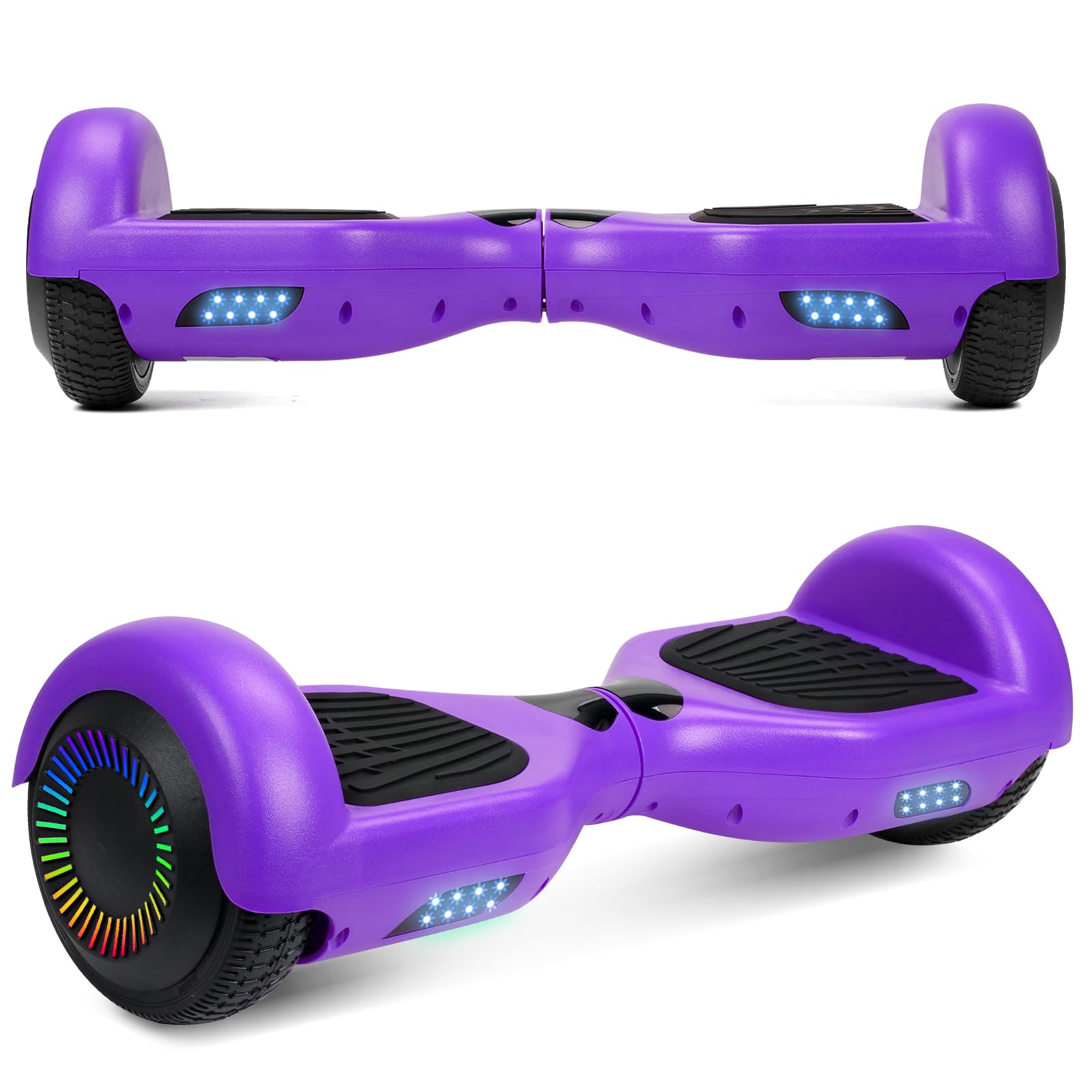 Best 6.5 Inch Self Balancing Hoverboard with Bluetooth & LED Lights - Electric Scooter for Kids & Teens - Perfect for Commuting, Outdoor Fun & Birthday Gifts