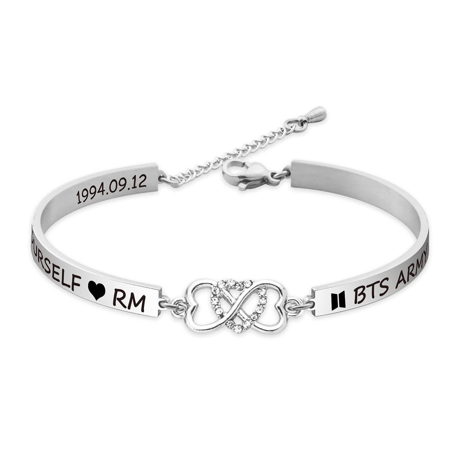 BTS Love Yourself Bracelet - Kpop Bangtan Boys Fan Gift, BTS ARMY Jewelry for Women & Men, Perfect for Concerts & Special Occasions