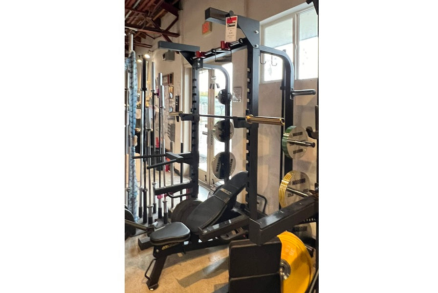 Warrior Elite 1.0 Power Rack - Heavy Duty Squat Rack for Home Gym, Weight Lifting & Strength Training - Perfect for CrossFit, Powerlifting & Garage Workouts