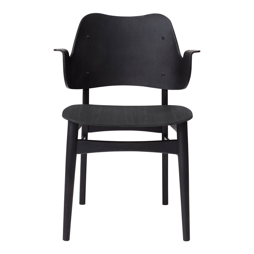 Hans Olsen Gesture Chair - Modern Unupholstered Nordic Design for Living Room, Office & Lounge - Warm Wooden Accent Chair for Home Decor