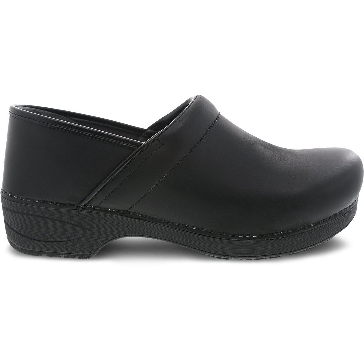 DANSKO XP 2.0 Men's Black Burnished Nubuck Leather Slip-Resistant Work Shoes - Comfortable & Durable for Nurses, Chefs & Professionals