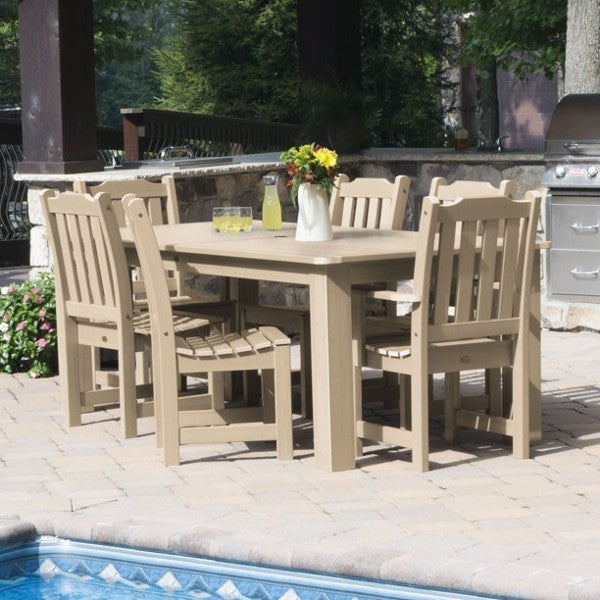 Lehigh 7-Piece Rectangular Outdoor Dining Set - Patio Furniture for Garden, Backyard, Poolside & BBQ Gatherings