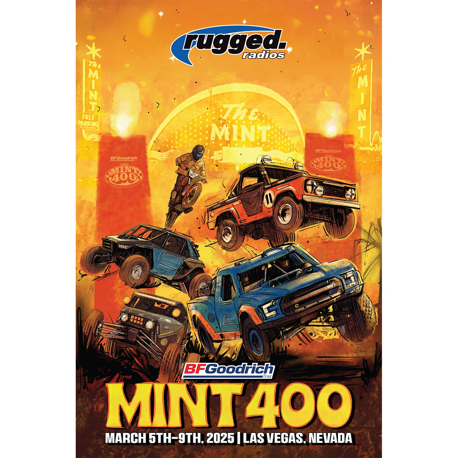 2025 Mint 400 Rugged Radios - Premium Off-Road Communication Equipment | FREE Poster Included | Perfect for Desert Racing & Adventure Sports