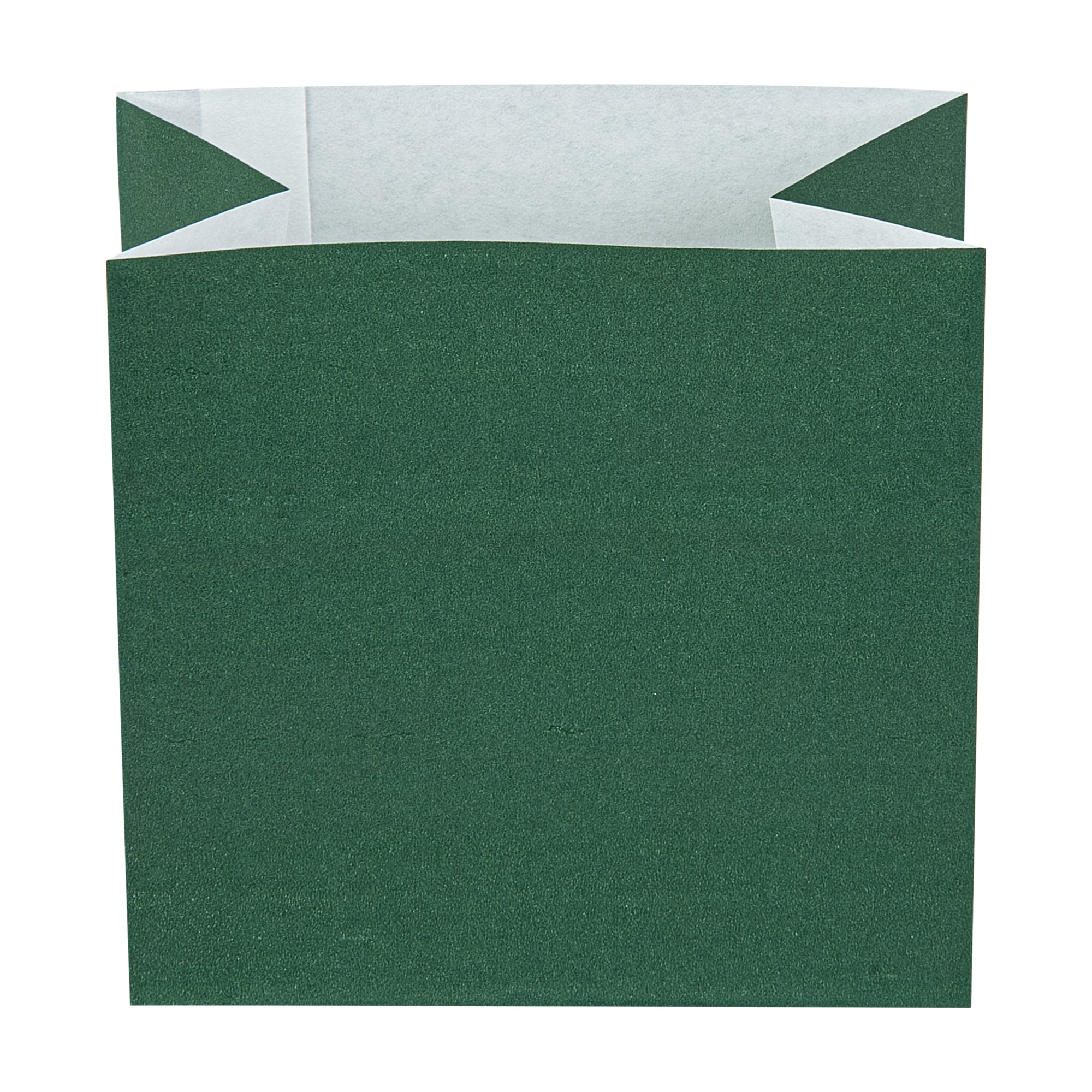 Eco-Friendly Forest Green Paper Snack Bags 3.75