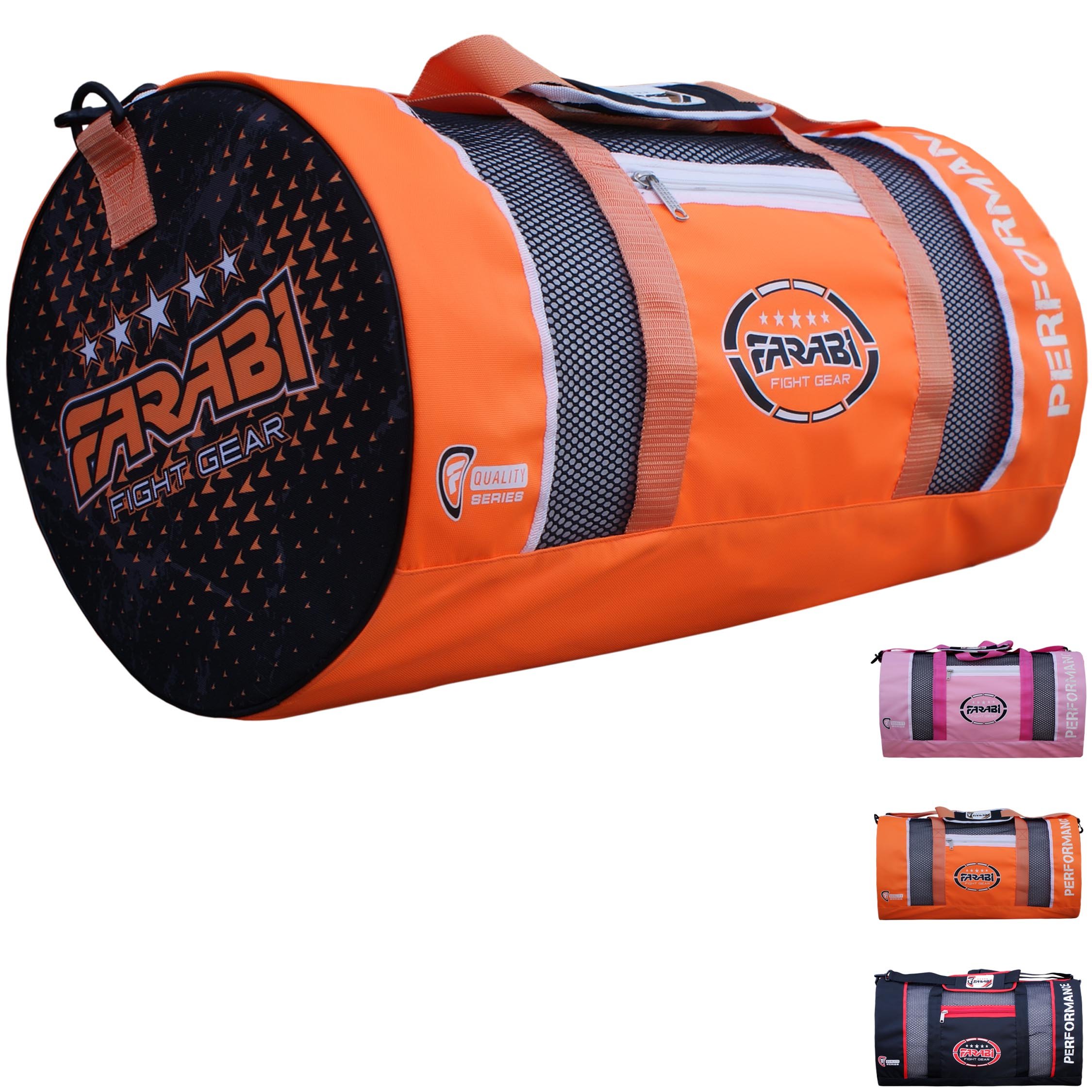 Farabi Gym Fitness Workout Bag - MMA & Boxing Training Gear Holdall - Durable Sports Duffel for Travel, Gym, Martial Arts & Workout Sessions
