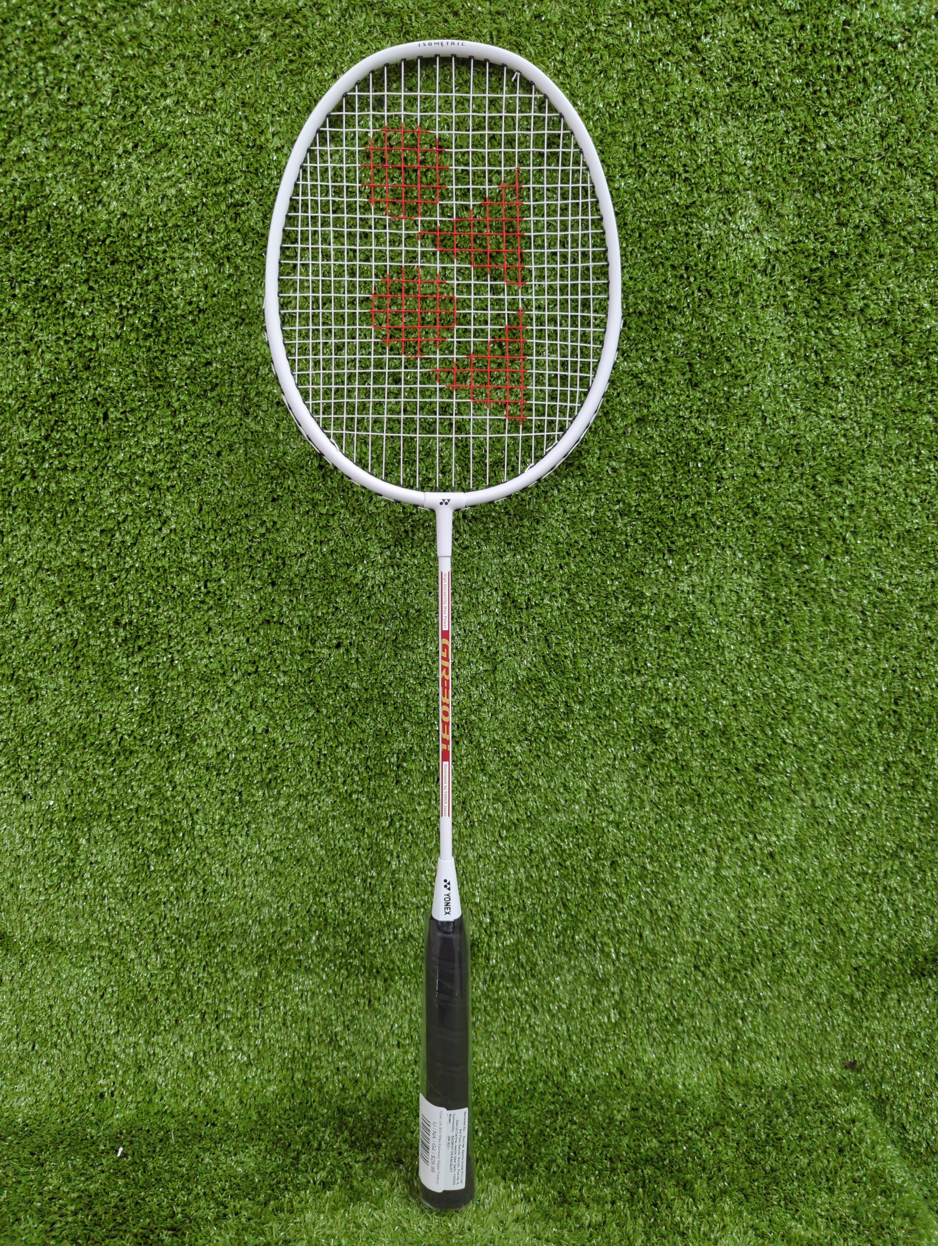 Yonex GR 303i White Prestrung Badminton Racket - Professional Grade Tennis Racket for Indoor/Outdoor Play - Made in India | Perfect for Tournaments, Training & Recreational Games
