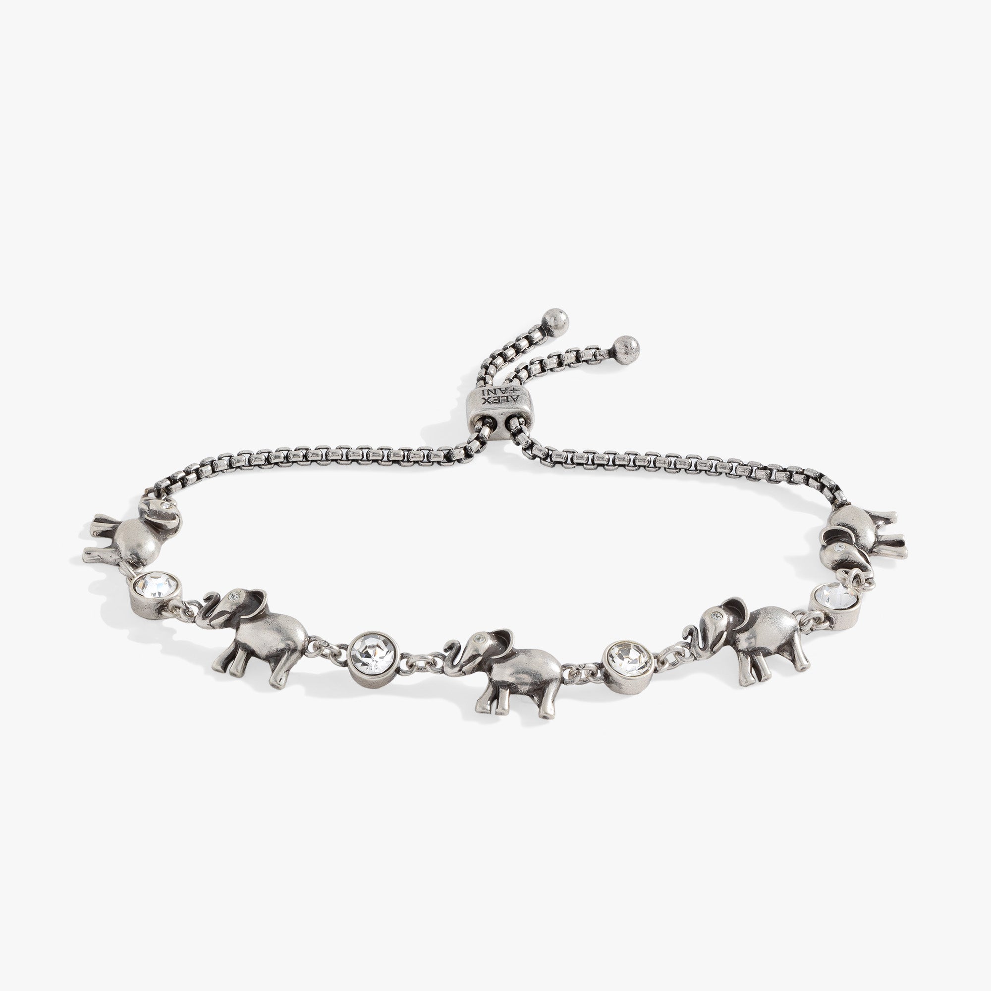 Elephant Crystal Bolo Bracelet for Women - Adjustable Beaded Boho Chic Jewelry - Perfect for Festivals, Parties & Everyday Wear