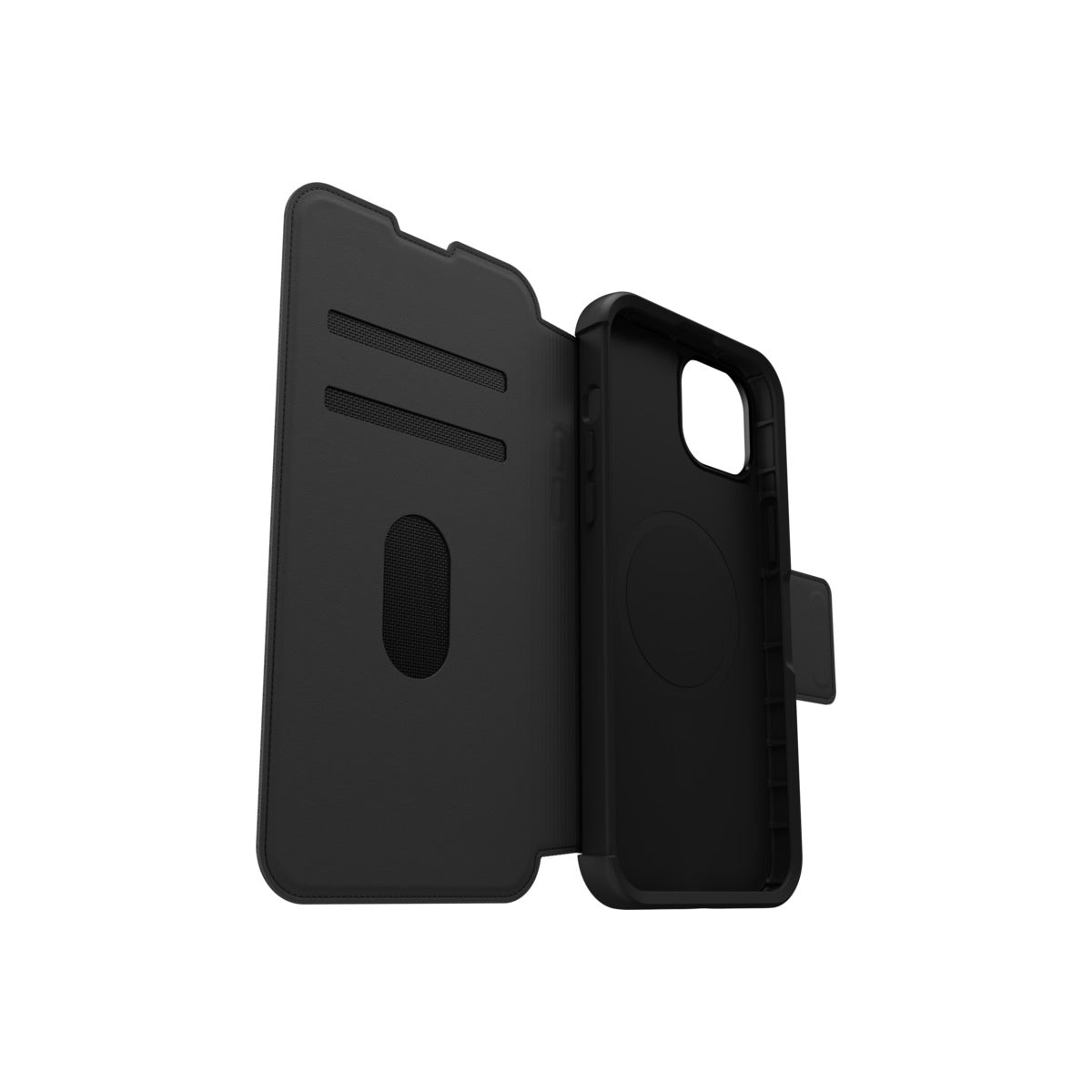 OtterBox Strada Series MagSafe Compatible Case for iPhone 15 Plus - Premium Leather Wallet & Protective Cover for Everyday Use & Business Travel