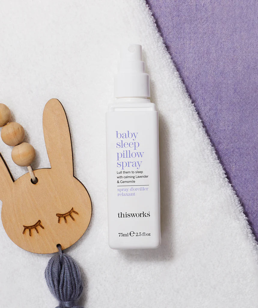 This Works Baby Sleep Pillow Spray - Natural Lavender Scent for Calming & Relaxation - Helps Infants & Toddlers Sleep Better - Perfect for Bedtime & Nap Time Routines