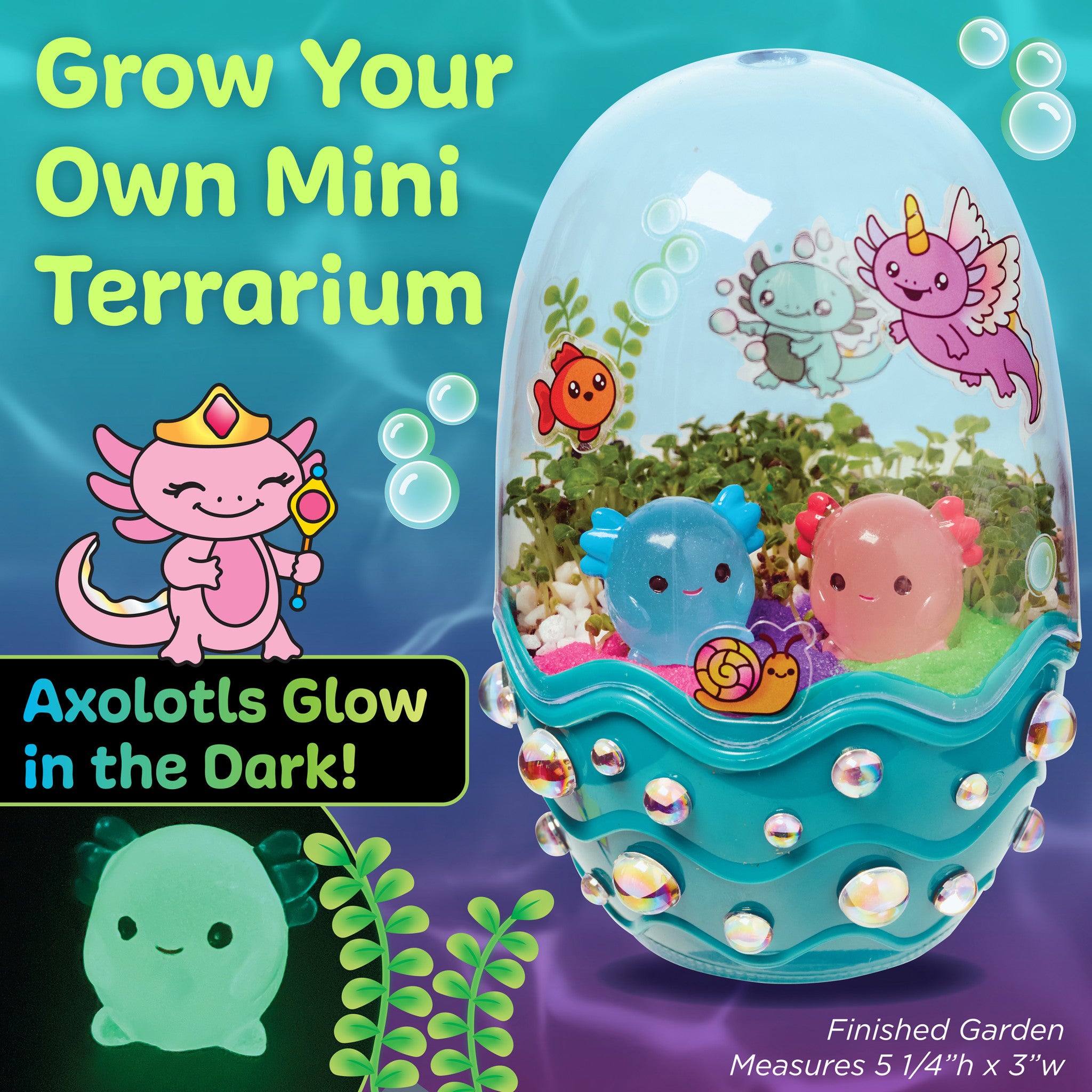 Mini Garden Axolotl Plush Toy - Cute Stuffed Animal for Kids & Collectors, Perfect for Home Decor, Gifts, and Cuddling