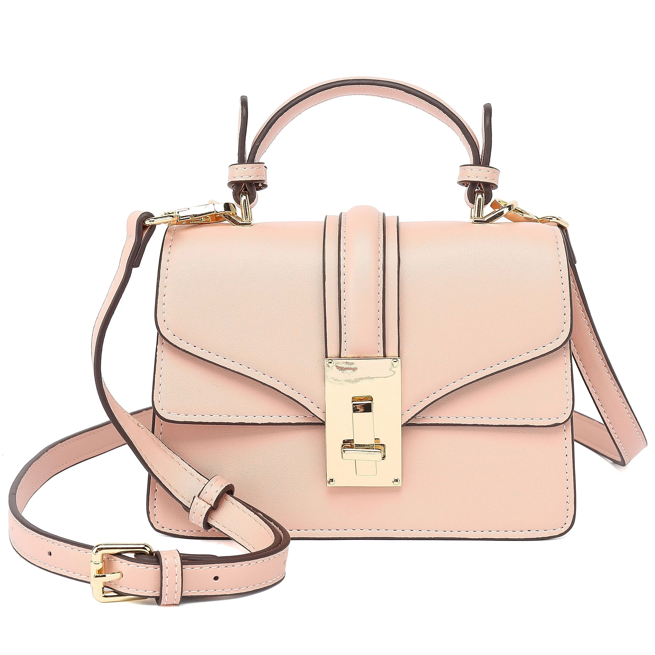 Scarleton Women's Crossbody Bag - Structured Mini Satchel Purse with Top Handle Shoulder Strap (H2077) | Fashionable Everyday Handbag for Work, Travel & Casual Outings