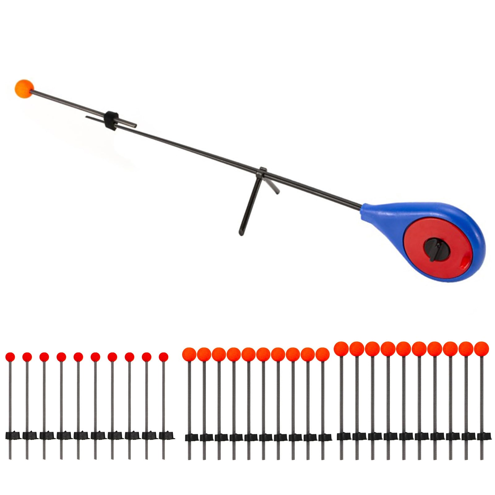 10Pcs Ice Fishing Rod Spring Tips - Sensitive Spring Steel Rod Tips for Ice Fishing - Perfect for Winter Ice Angling, Perch, Walleye & Crappie Fishing