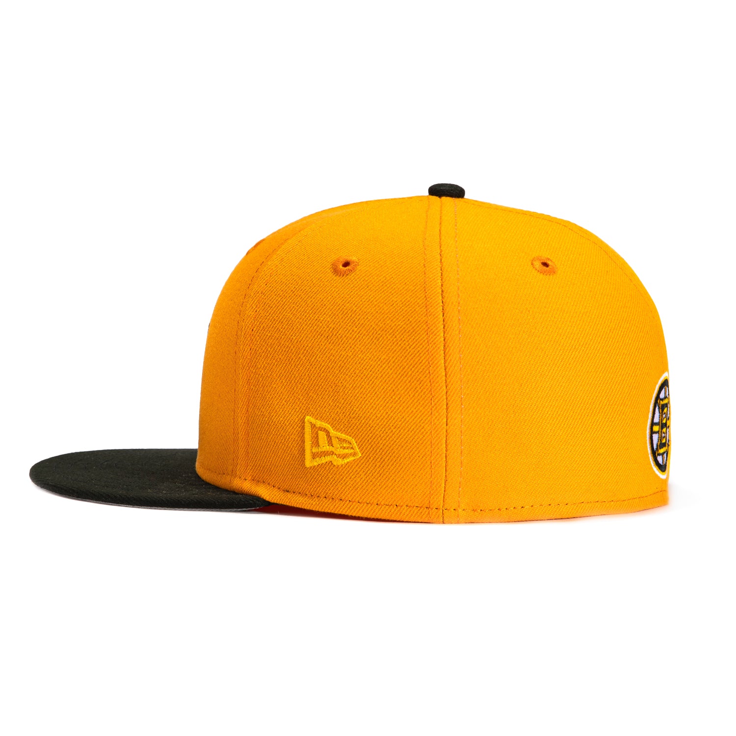 New Era 59Fifty MLB Boston Bruins Blades the Bear Snapback Hat - Gold & Black Hockey Cap for Men & Women - Perfect for NHL Games, Sports Events & Streetwear Fashion