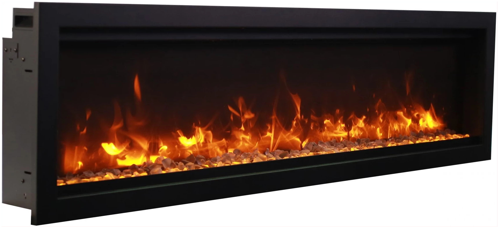 Amantii Symmetry Custom Electric Fireplace 50-Inch - Open Box - Perfect for Living Room, Bedroom & Office Heating Solution