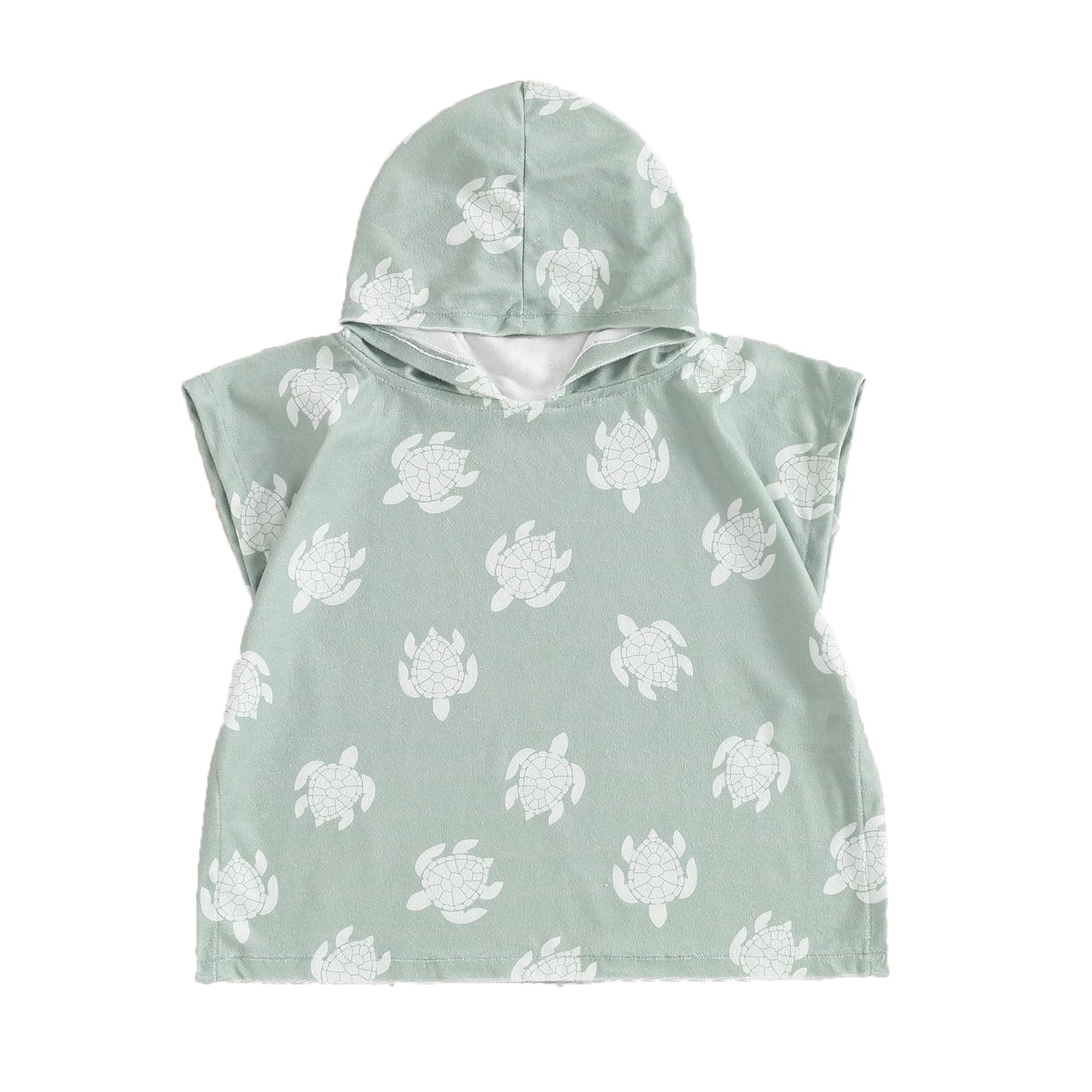 Baby Hooded Beach Towel - Swim Cover Up & Bath Towel for Girls & Boys 6-12 Months | Soft Swim Poncho & Swimsuit Cover Up | Summer Beachwear & Pool Essentials (Green)